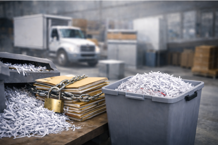 Shredding documents safely